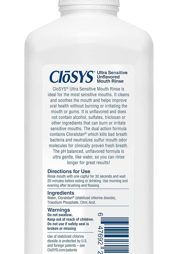 CloSYS Ultra Sensitive Unflavored Mouthwash - Image 2